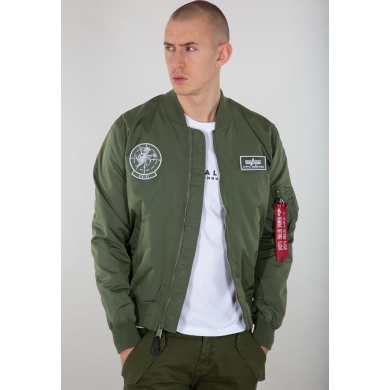 Alpha Industries Fliegerjacke MA-1 TT Glow In The Dark grün Herren